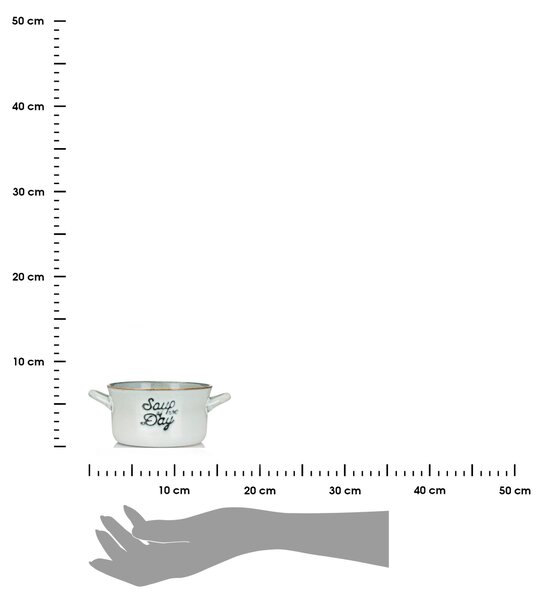 Kameninová miska na polievku Soup 500 ml modrá