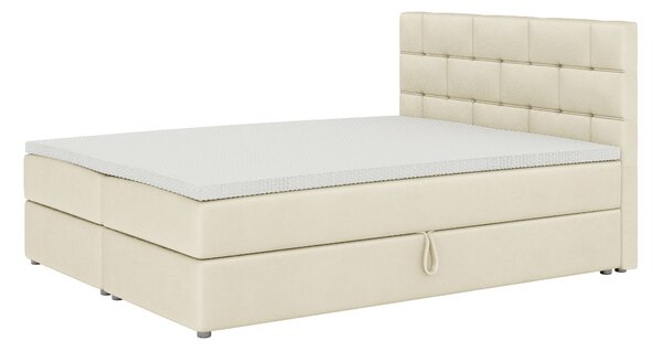 NovýNábytok.sk Manželská posteľ Boxspring 180x200 cm Waller (béžová) (s roštom a matracom). Akcia -20%. Vlastná spoľahlivá doprava až k Vám domov. 1007737