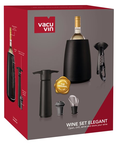Súprava na víno Elegant Vacu Vin - 5 dielov