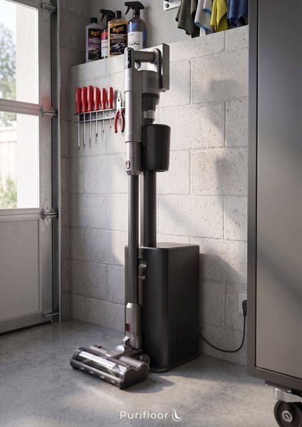 Tyčový vysávač Clean Air Optima Purifloor Vertica Dock s UV sterilizáciou a stanicou