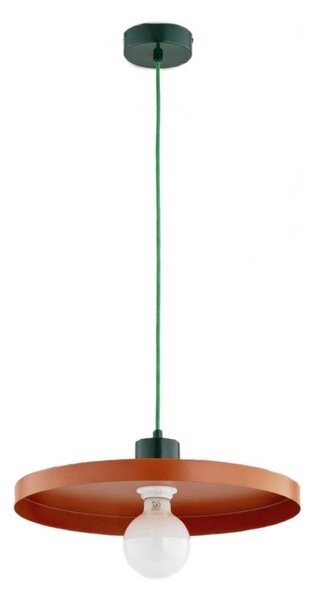 Závesný luster na lanku ETERI 1xE27/15W/230V medený/zelený