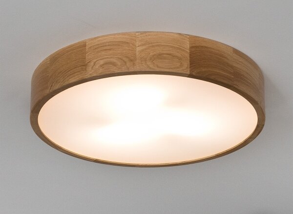 Stropné svietidlo OAK 3xE27/60W/230V dub, pr. 47,5 cm