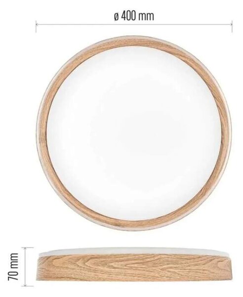 LED nástenné svietidlo ILVI, kruhové 30 W, stmievanie + CCT - Čierna + šampaň (ZM5118)