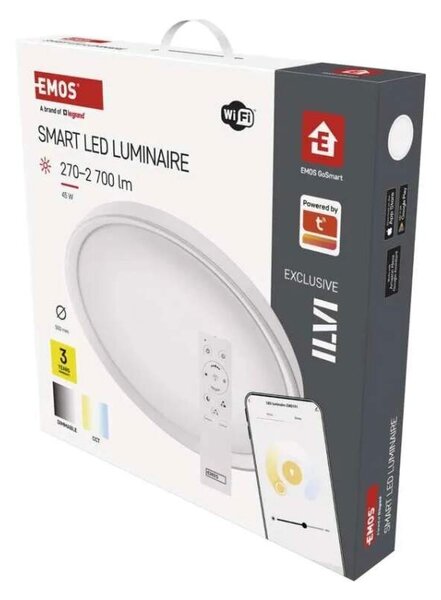 GoSmart ILVI LED svietidlo 45W CCT WiFi, prisadené, kruhové (ZM5192)