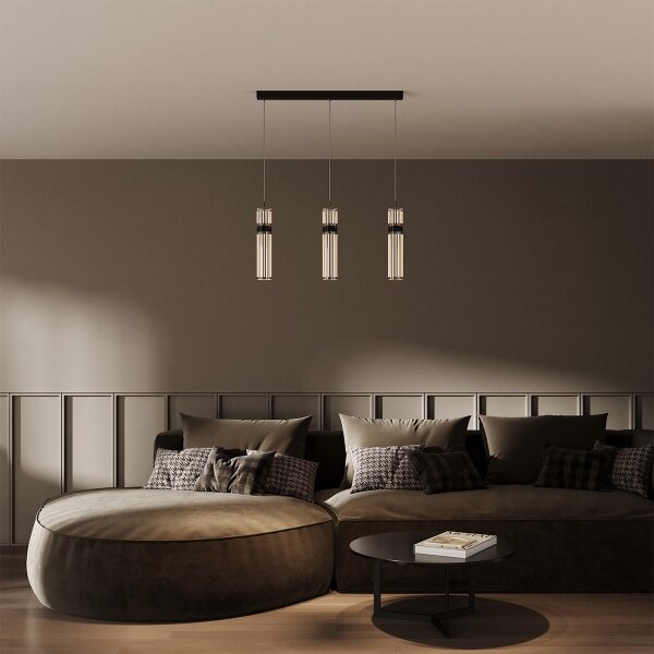 LED luster na lanku AMBIENTE 3xLED/6W/230V 3000/4000/6000K lesklý chróm