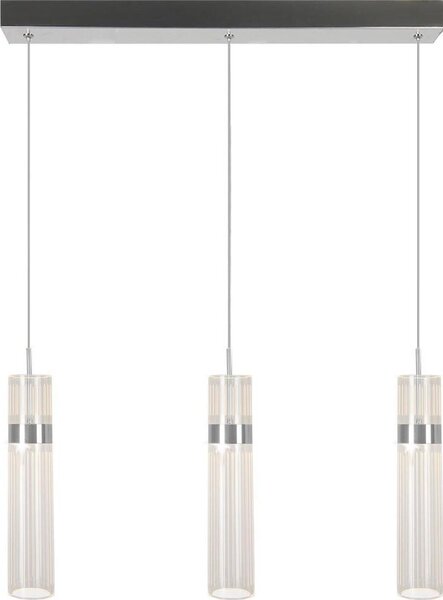 LED luster na lanku AMBIENTE 3xLED/6W/230V 3000/4000/6000K lesklý chróm