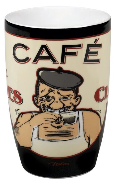 Šálka káva čaj XL "Georges Clounet" 8,5x13 cm - 450ml, porcelán (NT0331)