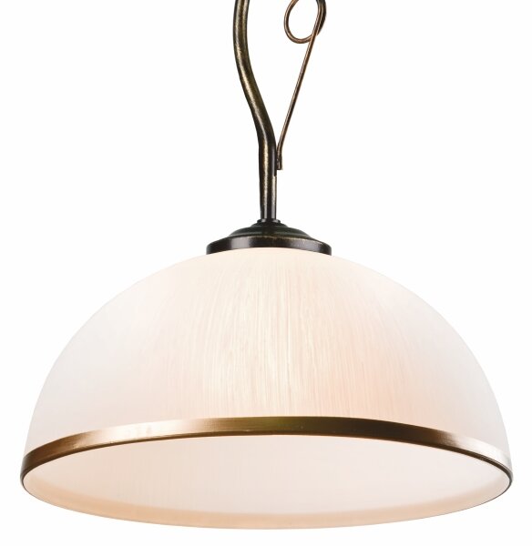 Luster na tyči RETRO 1xE27/60W/230V čierna patiny