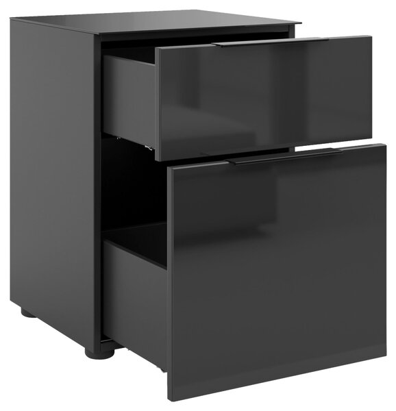 NOČNÝ STOLÍK, antracitová, 45/60/40 cm - Online Only spálne, Online Only
