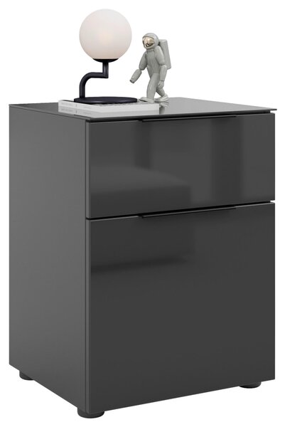 NOČNÝ STOLÍK, antracitová, 45/60/40 cm - Online Only spálne, Online Only