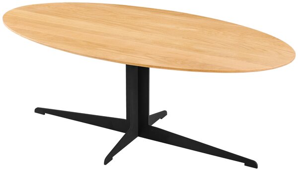 KONFERENČNÝ STOLÍK, prírodná farba, čierna, drevo, kov, 120/60/44,5 cm Livetastic - Stolíky do obývačky, Online Only