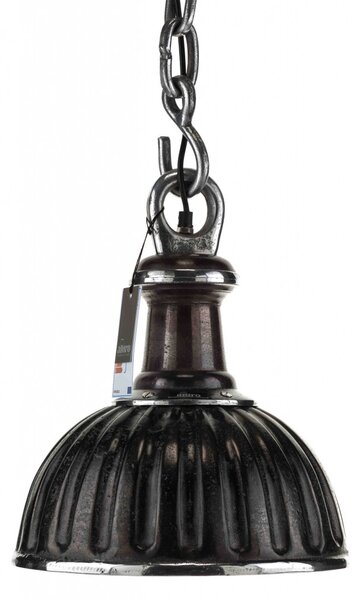 Vintage - industriálne kovové svietidlo - lampa Hermes 31x31x36 (A00788)