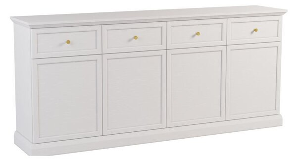 Komoda LUCCA K4D4S Biela - dub craft