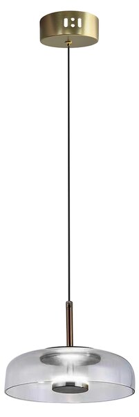 Závesné svietidlo Vetro, 1x transparentné sklenené tienidlo, b