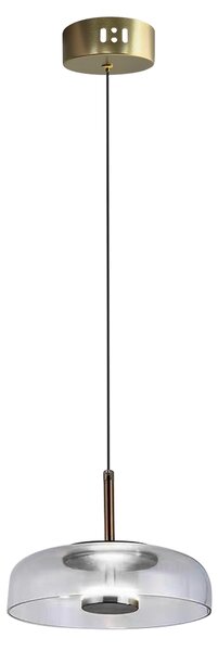Závesné svietidlo Vetro, 1x transparentné sklenené tienidlo, b