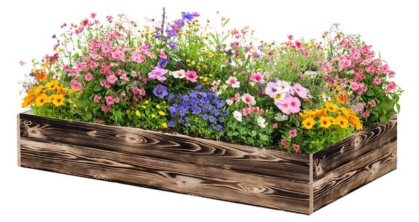 ATMOWOOD Drevený vyvýšený záhon 120 x 60 x 20 cm - opálený
