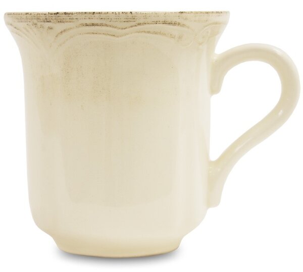 Šálka na čaj 400ml Provence Ivory, vidiecka keramika, 11x13,5x1 (113629 AP)