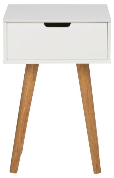 NOČNÝ STOLÍK, biela, farba duba, 40/61,5/30 cm - Online Only spálne, Online Only