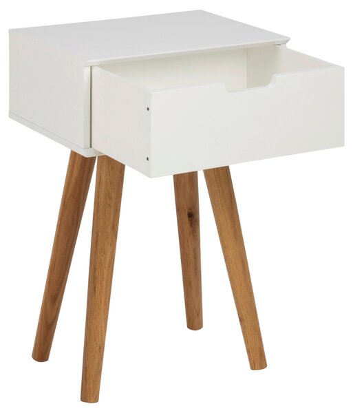 NOČNÝ STOLÍK, biela, farba duba, 40/61,5/30 cm - Online Only spálne, Online Only