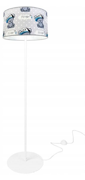 Detská stojacia lampa Cone, 1x textilné tienidlo so vzorom, (výber z 2 farieb konštrukcie), o