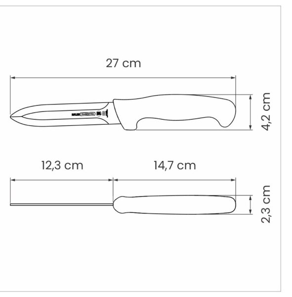Vykrvovací nôž dýkový Tramontina Professional - 12,5cm