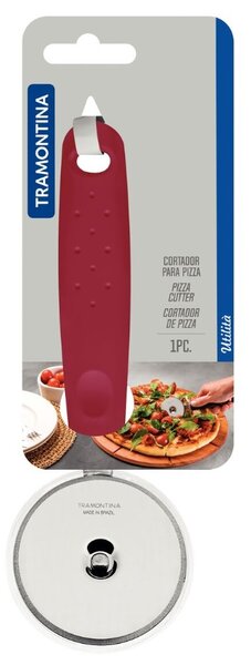 Krájač na pizzu Tramontina Utilitá - červený