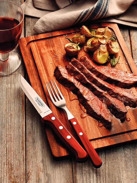 Set BBQ príborov Tramontina Polywood - Jumbo - 12ks - červený