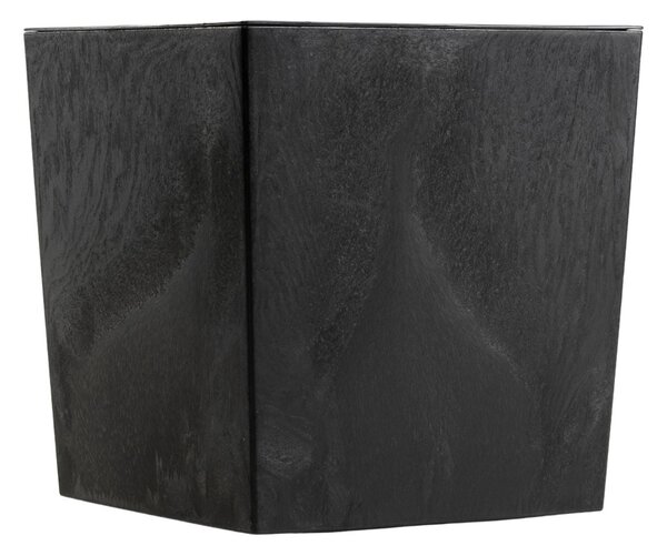 PLASTOVÝ KVETINÁČ FLORE 30,5X29,5X29,5 CM IMITÁCIA BETÓNU ČIERNA