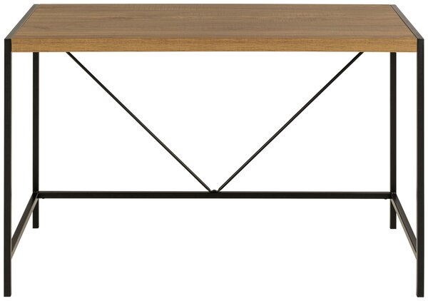 PÍSACÍ STÔL, čierna, farba duba, 120/60/75 cm MID.YOU - Online Only kancelárie, Online Only