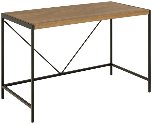 PÍSACÍ STÔL, čierna, farba duba, 120/60/75 cm MID.YOU - Online Only kancelárie, Online Only