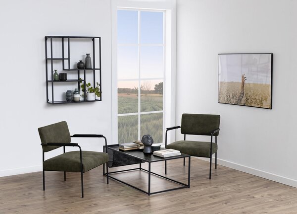 KONFERENČNÝ STOLÍK, čierna, kompozitné drevo, 110/60/40 cm - Stolíky do obývačky, Online Only