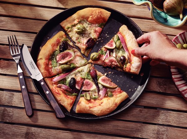 Príborový Pizza set Tramontina - Polywood - 8ks - hnedý
