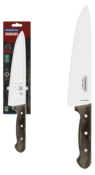 Nôž na mäso veľký Tramontina Churrasco Polywood 25cm - hnedý