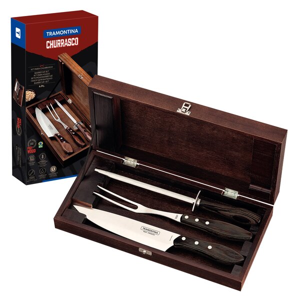 Set 4ks na grilovanie Tramontina Polywood Churrasco