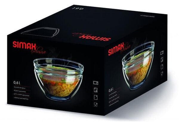 SIMAX MISKA S DVOJITOU STENOU 600 ML