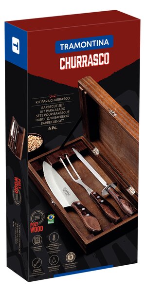 Set 4ks na grilovanie Tramontina Polywood Churrasco