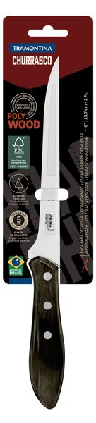 Vykosťovací nôž Tramontina Churrasco Polywood 15cm - hnedý