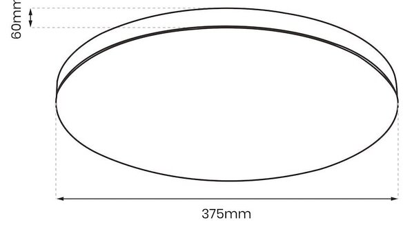 Stropné LED svietidlo Slimi, 1x LED 24w, 4000k, b