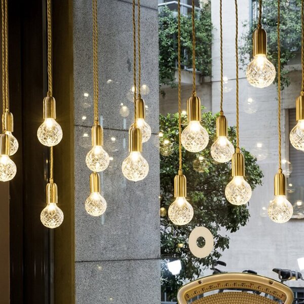 TooLight Stropné svietidlo Misha retro gold
