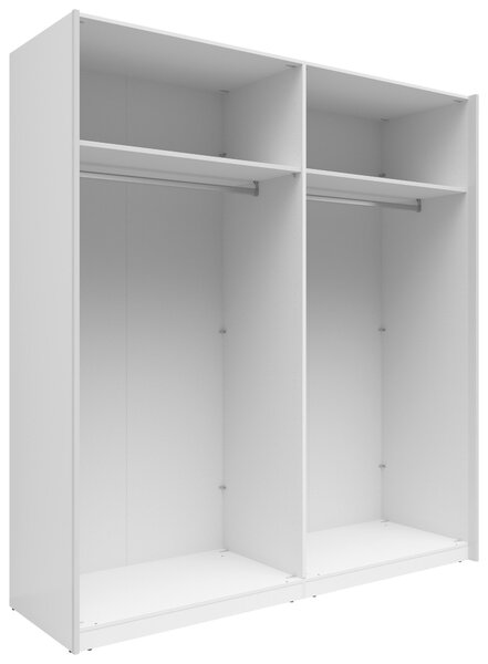 ŠAT. SKRIŇA S POSUV. DVERAMI, biela, 200/216/64 cm Boxxx - Skrine, Online Only