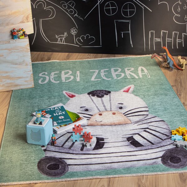 Obsession , Kusový koberec My Greta 614 zebra, 115x170, zelená, detská izba