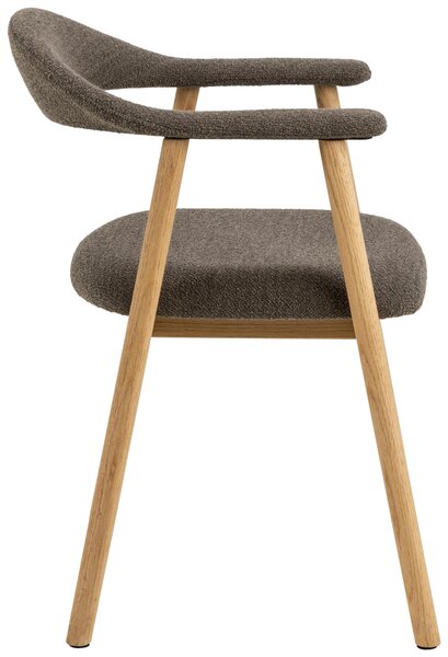 STOLIČKA S PODRÚČKAMI, buklé, taupe P & B - Stoličky, Online Only
