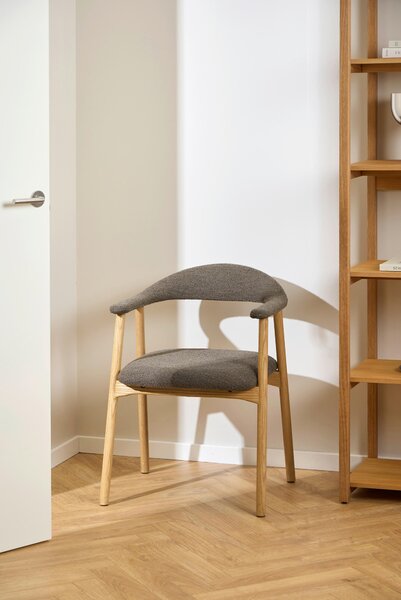 STOLIČKA S PODRÚČKAMI, buklé, taupe P & B - Stoličky, Online Only