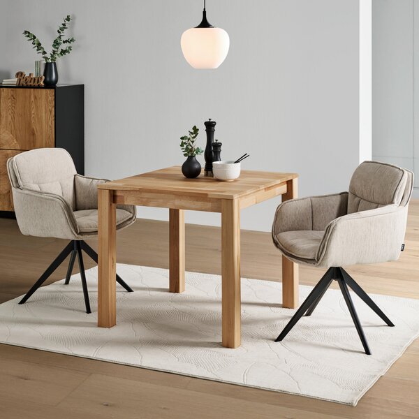 JEDÁLENSKÝ STÔL, jadrový buk, jadrový buk, 80/80/75 cm P & B - Stoly, Online Only