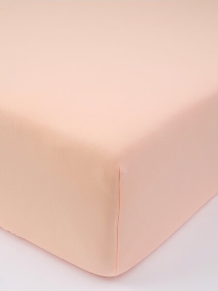 Jersey plachta s elastanom Deluxe 90 × 200 cm – lososová