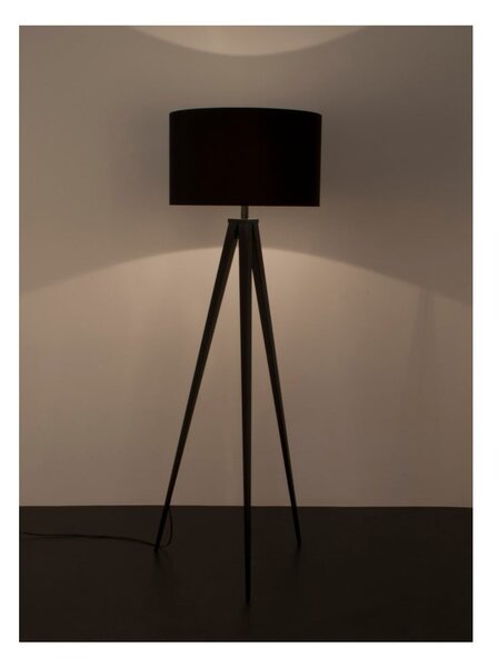 Čierna stojacia lampa Zuiver Tripod