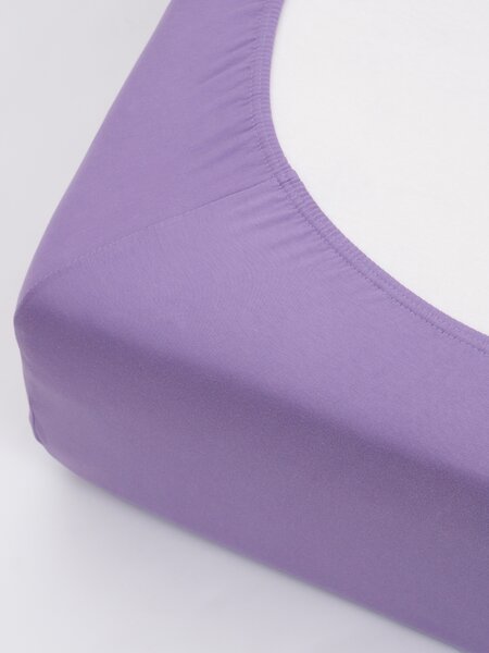 Jersey plachta s elastanom Deluxe 90 × 200 cm – levanduľová