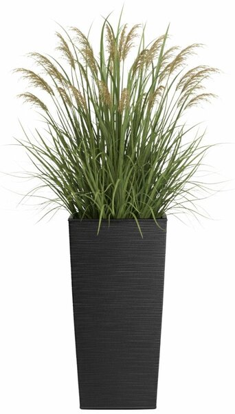 PLASTOVÝ KVETINÁČ PORTO RIFLO 57X29,5X29,5 CM ČIERNA