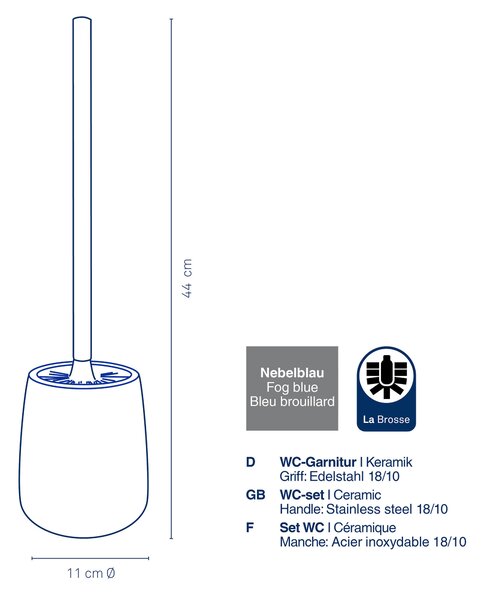 WC KEFA SO STOJANOM Kela - WC doplnky, Online Only