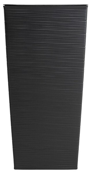 PLASTOVÝ KVETINÁČ PORTO RIFLO 57X29,5X29,5 CM ČIERNA